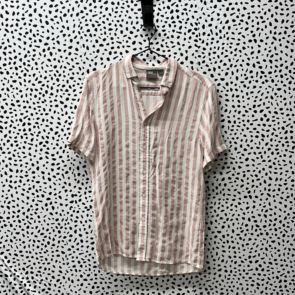 ASOS Slim Striped Button Down Casual Men's Shirt